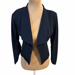 Material Girl Navy Open Front Blazer Women’s Size M | Chic Lightweight Jacket